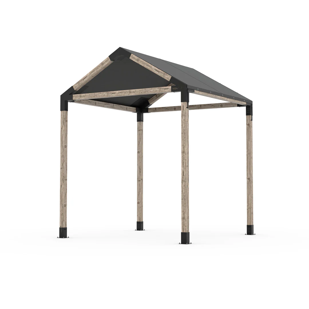 Toja pergola kit with peaked roof and cover